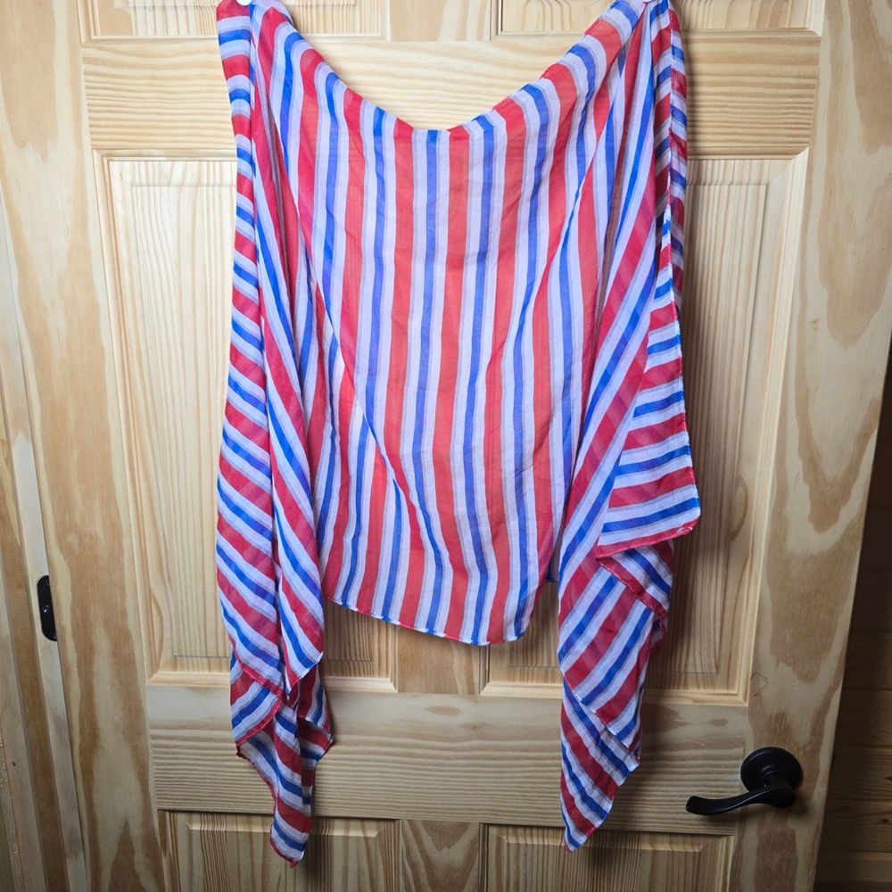 Scarf Belt Shawl Sash Table Runner Bandana Hankie Tie 64"x24" Patriotic VTG